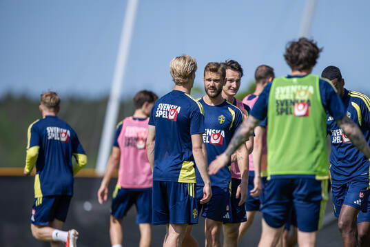 Jesper Karlström and Hjalmar Ekdal of the Swedish national