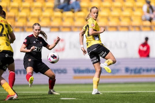 Enskedes Victoria Heikfolk och Elfsborgs Mollie Josefsson