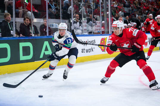 Petter Vesterheim of Norway and Dominik Egli of Switzerland