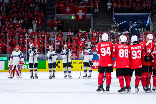 Goaltender Tobias Normann, Andreas Martinsen, Eskild Bakke