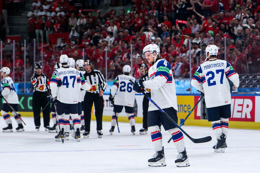 Johannes Johannesen of Norway looks dejected