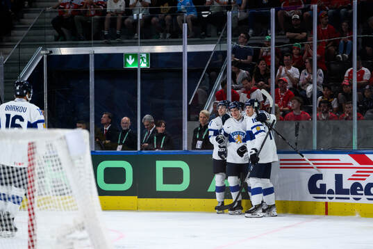 Patrik Puistola of Finland celebrates