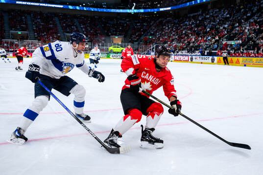 Saku Mäenalanen of Finland and Denton Mateychuk of Canada