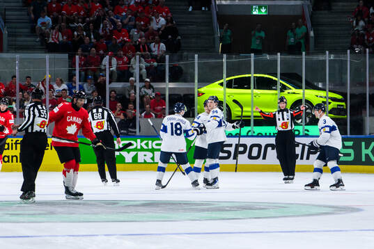 Konsta Helenius of Finland celebrates