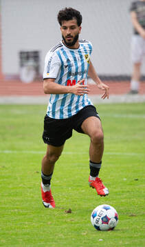 IFK Hässleholms Mustafa Owaid i matchen i division 3