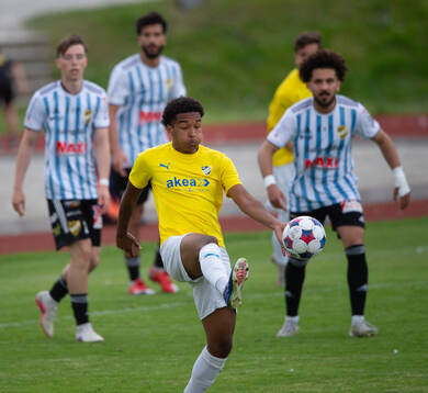 IFK Malmös Marcus Grant i matchen i division 3 mellan IFK