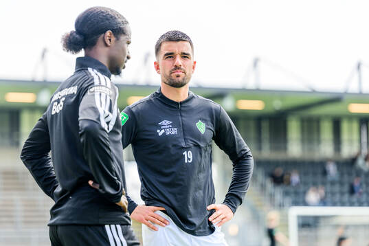 Landskronas Max'Med Omar Mohamed och Brages Haris Brkic