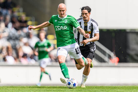 Brages Anton Lundin och Landskronas André Alvarez Perez