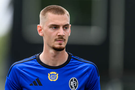 Landskronas målvakt Marcus Pettersson