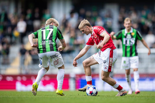 GAIS Robert Frosti Thorkelsson och Kalmars Rony Jansson