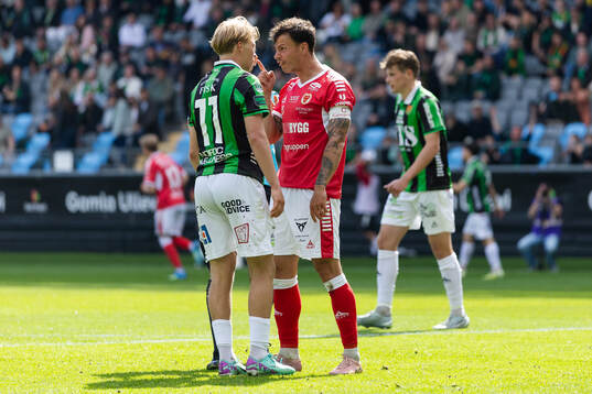 GAIS Rasmus Niklasson Petrovic och Kalmars Melker Hallberg