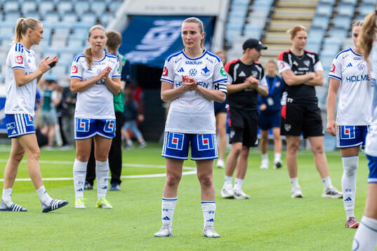 IFK Norrköpings Carrie Jones deppar