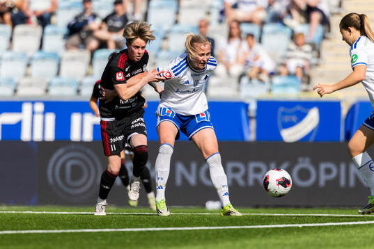 Piteås Cecilia Edlund och IFK Norrköpings Julia Karlernäs