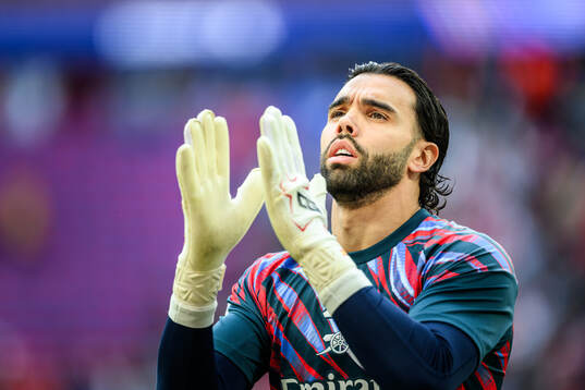 Goalkeeper David Raya of Arsenal