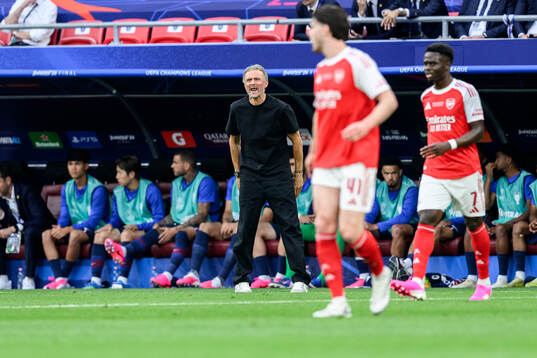 Coach Luis Enrique of Paris Saint-Germain