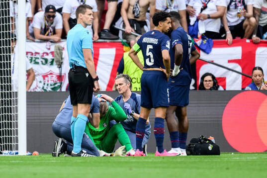 Goalkeeper Matvey Safonov of Paris Saint-Germain