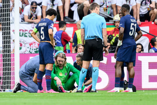 Goalkeeper Matvey Safonov of Paris Saint-Germain