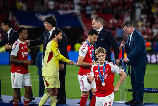 Martin Ødegaard of Arsenal looks