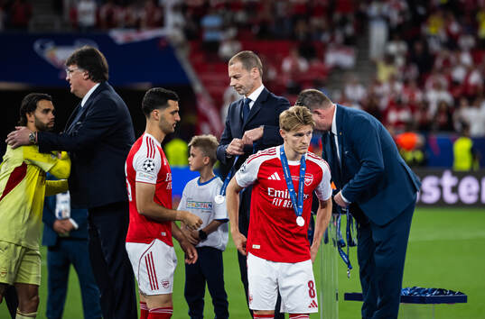 Martin Ødegaard of Arsenal looks