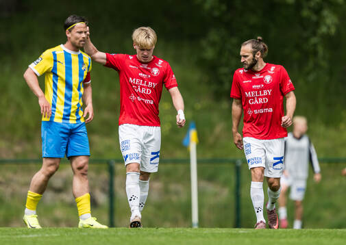 Trelleborgs Oskar Gabrielsson och Oskar Sverrisson jublar