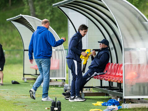 Trelleborgs tränare Andreas Granqvist och Eskilsminnes