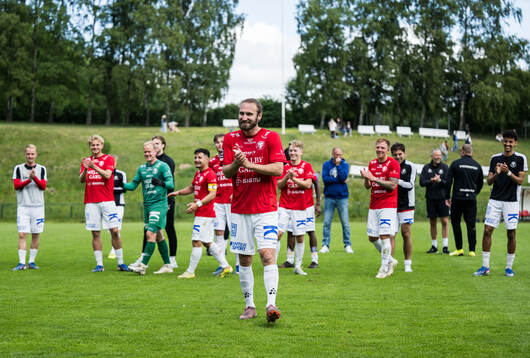 Trelleborgs Oskar Sverrisson jublar