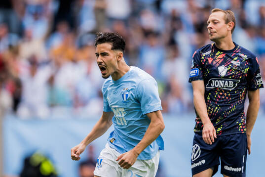 Malmö FFs Adrian Skogmar jublar