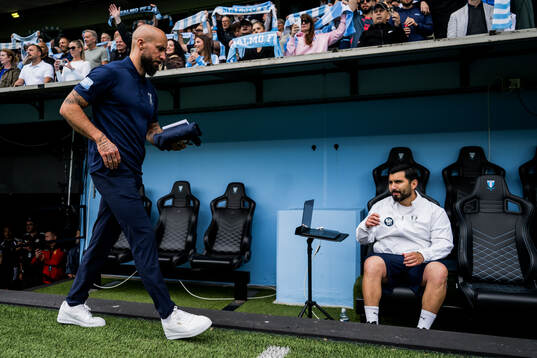 Malmö FFs tränare Guillermo Molins och assisterande