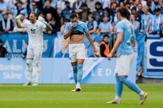 Malmö FFs Andrej Djuric deppar