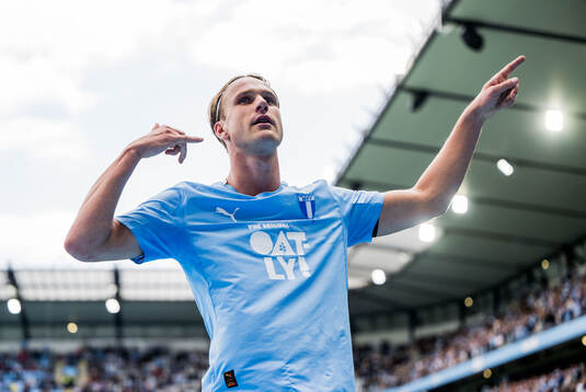 Malmö FFs Erik Botheim jublar
