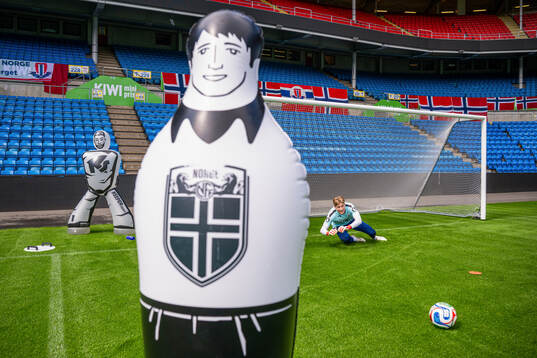 Goalkeeper Sander Tangvik of the Norwegian national