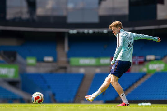 Jens Petter Hauge of the Norwegian national football team