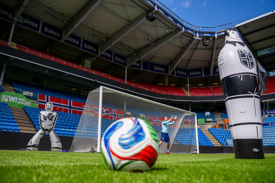 Goalkeeper Ørjan Håskjold Nyland of the Norwegian