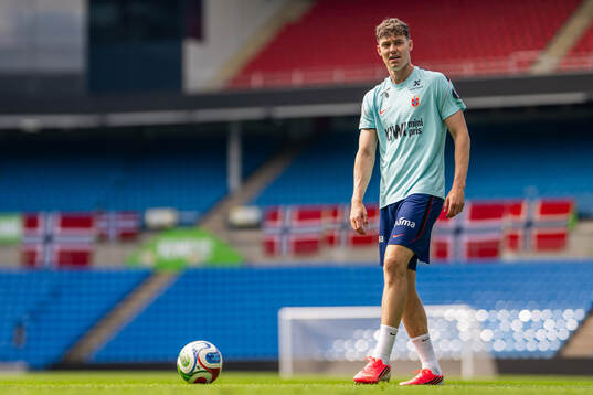 Jørgen Strand Larsen of the Norwegian national football