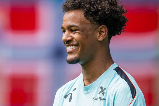 Oscar Bobb of the Norwegian national football team