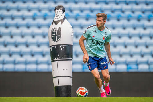 Alexander Sørloth of the Norwegian national football team