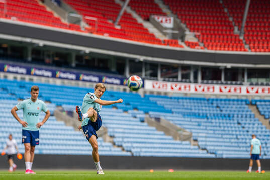 Marcus Holmgren Pedersen of the Norwegian national football