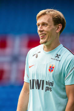 Marcus Holmgren Pedersen of the Norwegian national football