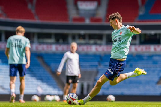 Jørgen Strand Larsen of the Norwegian national football