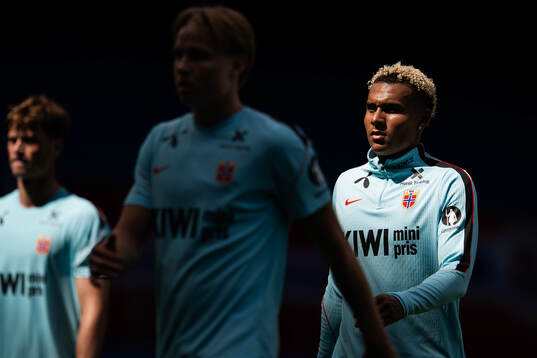 Antonio Nusa of the Norwegian national football team