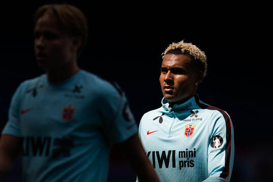 Antonio Nusa of the Norwegian national football team