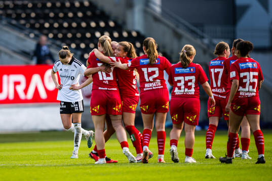 Cille Nilsen of Rosenborg looks dejected