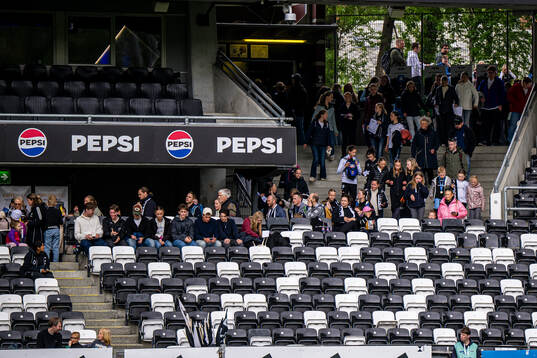 Spectators in the stands