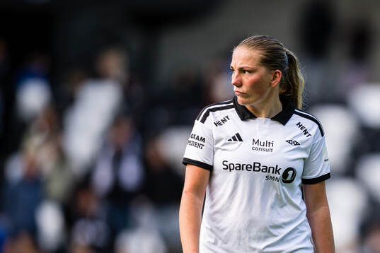 Andrea Buberg of Rosenborg looks dejected