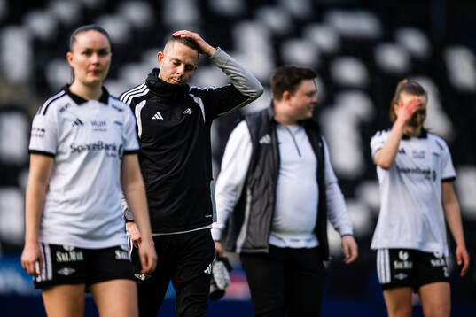 Head coach Robin Shroot of Rosenborg looks dejected