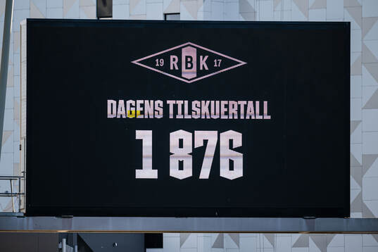 Numbers of spectators at Lerkendal Stadion