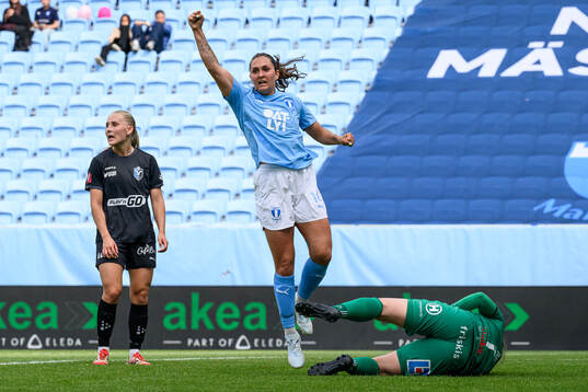 Malmö FFs Isabella DCAquila jublar