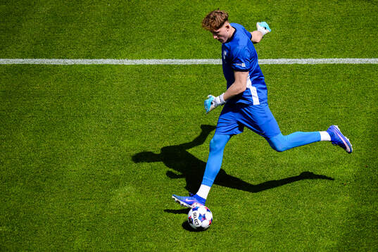 Degerfors målvakt Rasmus Forsell