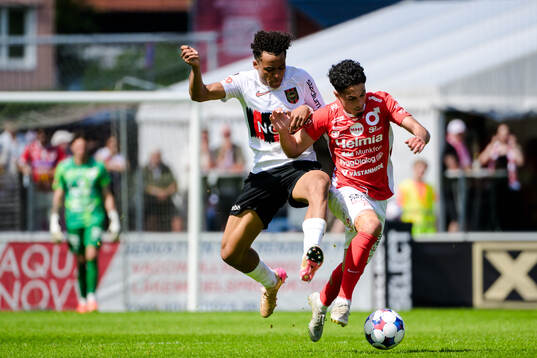 Brommapojkarnas Sion Oppong och Degerfors Elias Barsoum