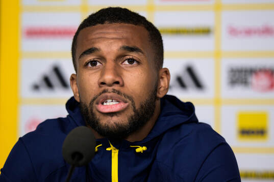 Isak Hien of the Swedish national football team